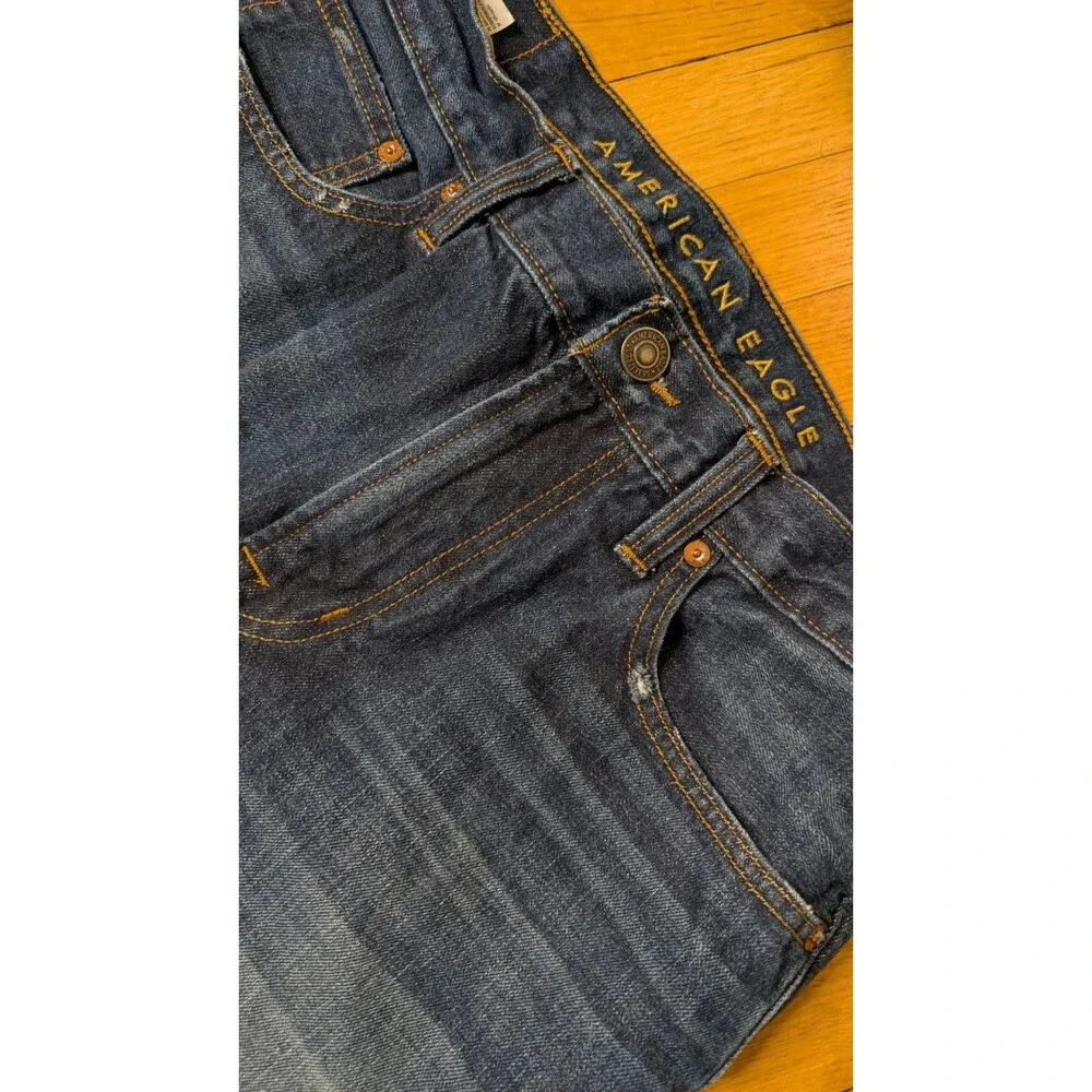 American Eagle Original Bootcut Jeans Mens 34x32 Dark Wash 100% Cotton Denim